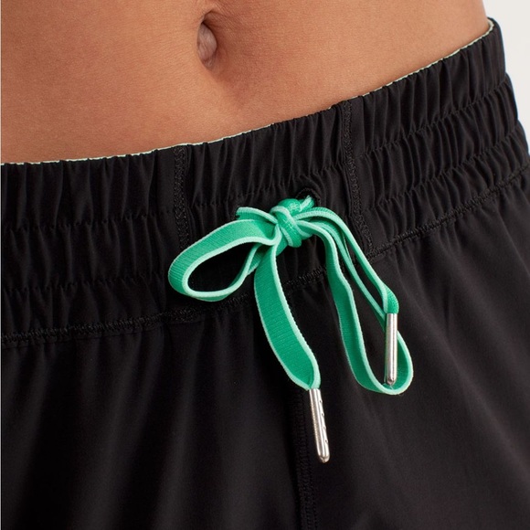 BNWOT Lululemon Work It Out Track Pant
Black / Dune / Fresh Teal. 
Size 8. - Picture 4 of 9